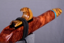 Redwood Burl Native American Flute, Minor, High Eb-5, #K21H (7)